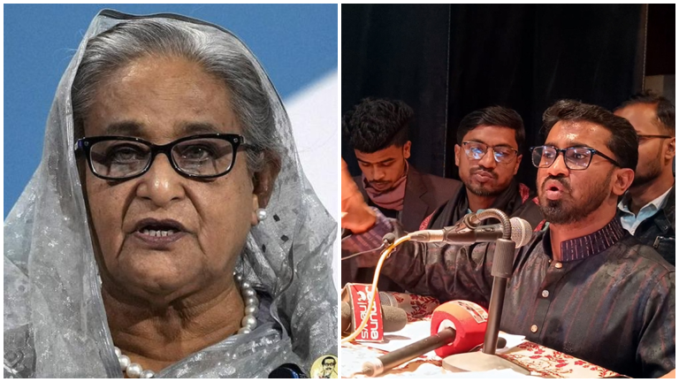 দিল্লিতে বসে হাসিনা নির্বাচন বানচালের চক্রান্ত করছে- রাশেদ খাঁন